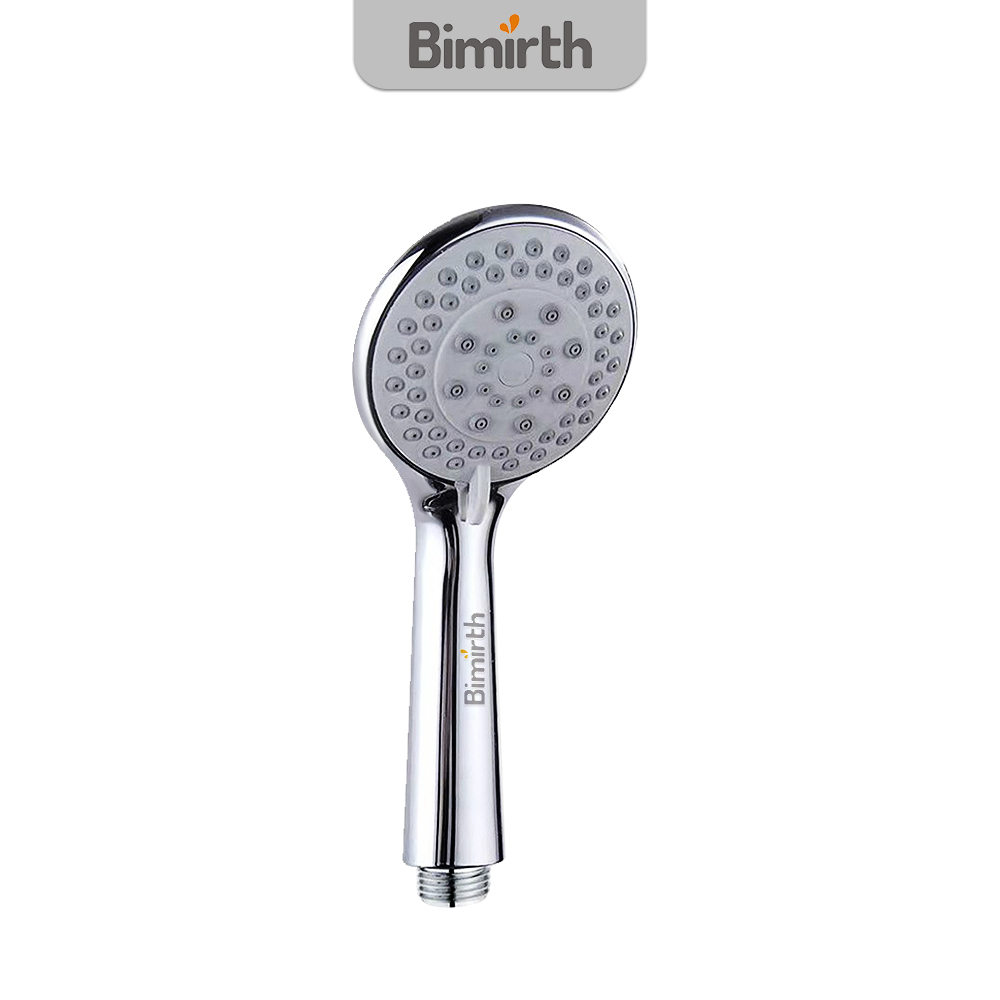 Bimirth chrome handheld shower head with five adjustable spray modes